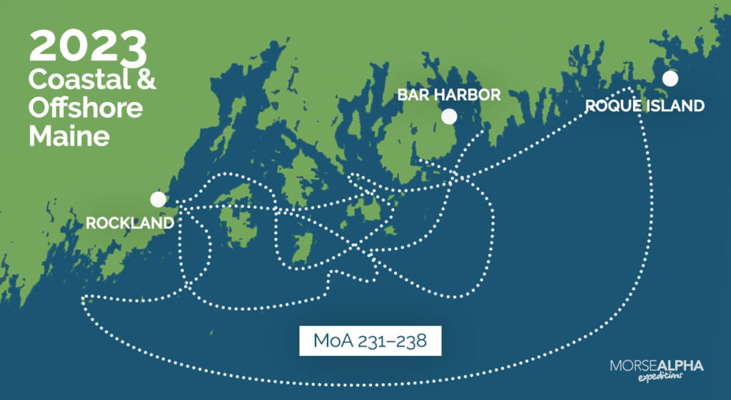 2023 Morse Alpha Sailing Schedule Map